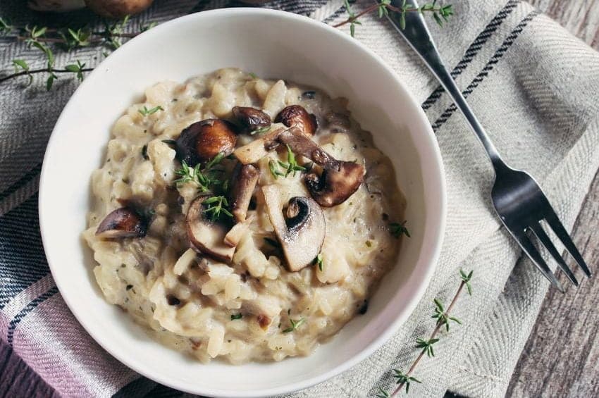 ricetta_risotto_funghi_panna_senza_lattosio